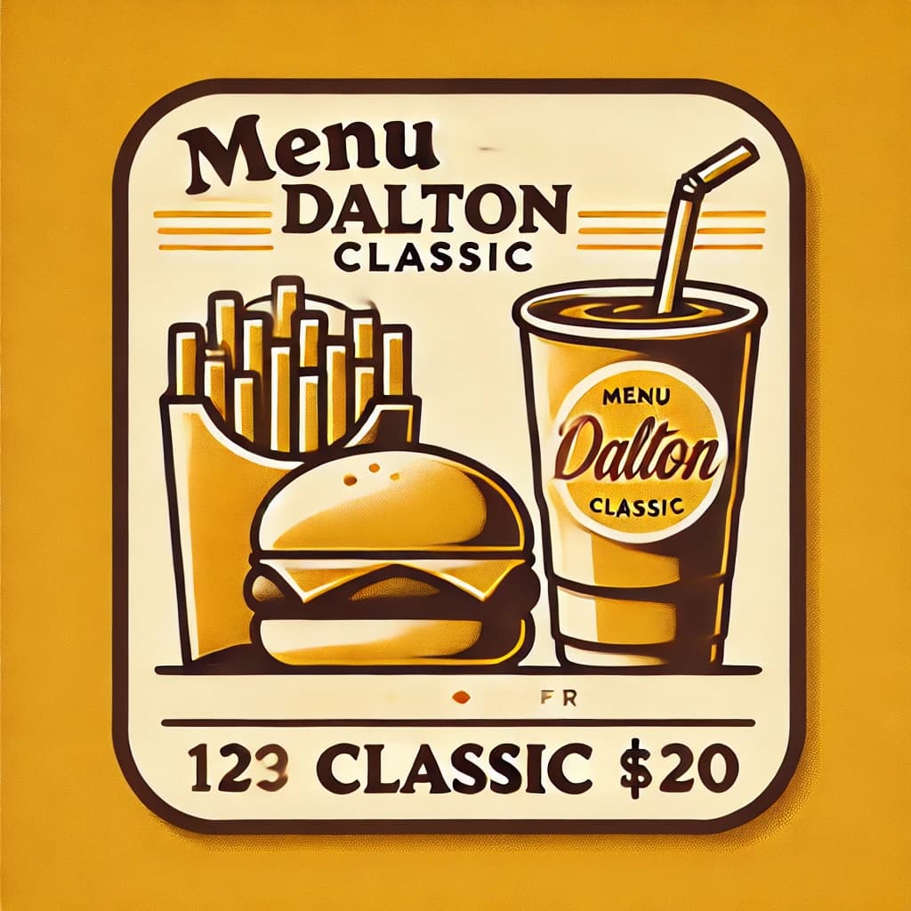 Menu Dalton Classic